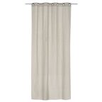 Zasłona FABRIC beżowa 140 x 260 cm na przelotkach INSPIRE