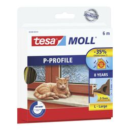 Uszczelka do drzwi i okien MOLL Profil P 6 m brązowa TESA