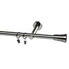 Karnisz PRADO INEZ 240 cm pojedynczy tytan 19 mm metalowy