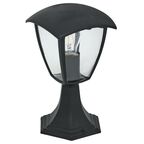 Lampa ogrodowa stojąca FOX IP44 30 cm czarna E27 MILAGRO