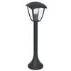 Lampa ogrodowa stojąca FOX IP44 60 cm czarna E27 MILAGRO