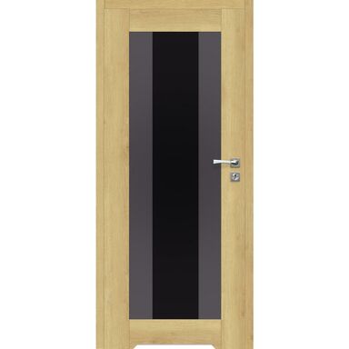 Drzwi wewnętrzne bezprzylgowe łazienkowe z podcięciem wentylacyjnym Kendo Dąb piaskowy 90 Lewe Artens