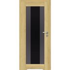 Drzwi wewnętrzne bezprzylgowe łazienkowe z podcięciem wentylacyjnym Kendo Dąb piaskowy 90 Prawe Artens