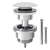 Korek spustowy ADJUSTABLE CLICK-CLACK regulowany BIAŁY EQUATION