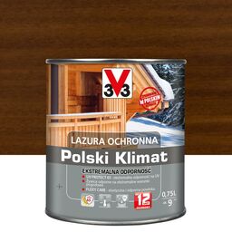 Lazura do drewna Polski Klimat Ekstremalna odporność 2.5 l Tek V33