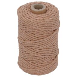 Sznurek bawełniany 3 mm x 50 m pleciony miedziany Suki