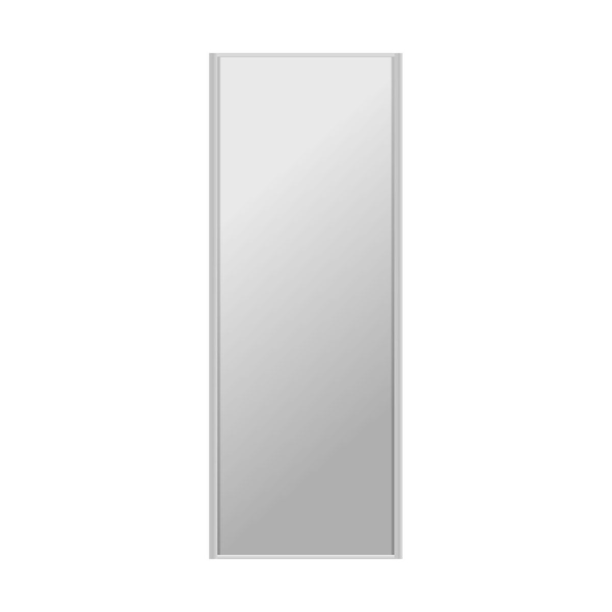 Drzwi przesuwne do szafy 67 cm z lustrem rama srebrna Spaceo
