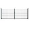 Brama dwuskrzydłowa VERA 400 x 153 cm Antracytowy WIŚNIOWSKI