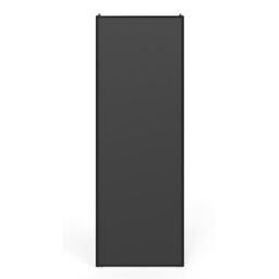 Drzwi przesuwne do szafy 98 cm czarne rama czarna Spaceo