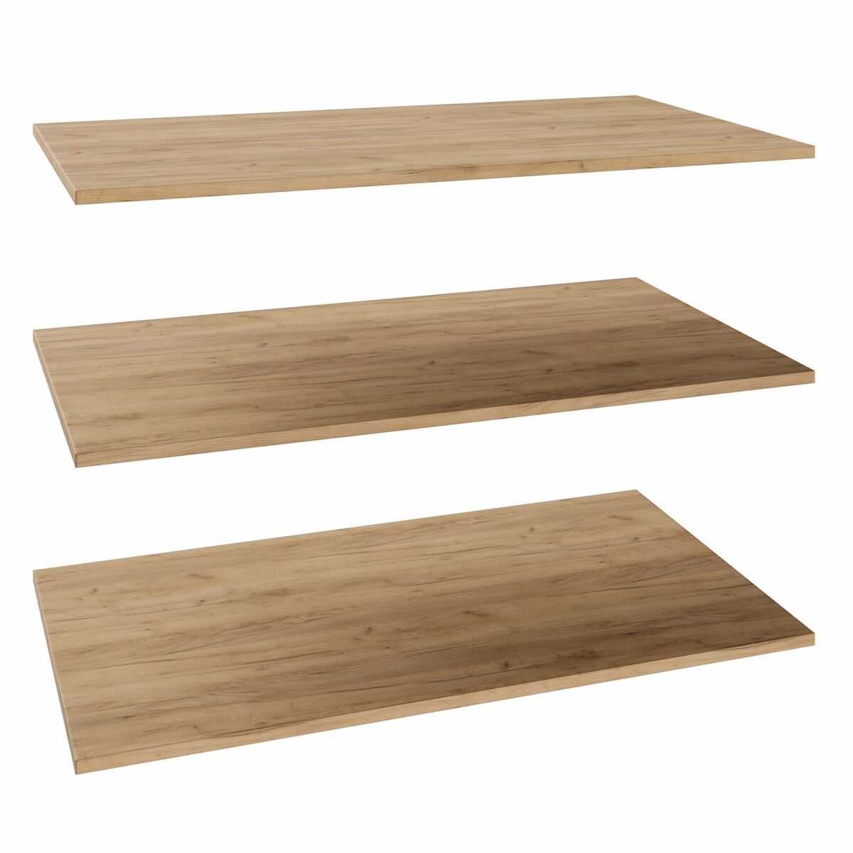 Półka prosta do korpusu 100 cm głębokość 58 cm dąb craft 3 szt.