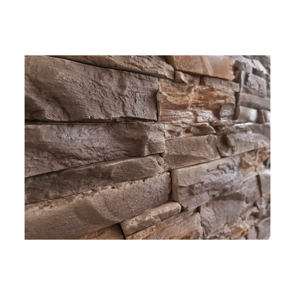 Kamień elewacyjny dekoracyjny betonowy Basalto Copper Brązowy 0.38m2 Incana