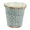 Osłonka ceramiczna 14.5 x 14.5 cm biało-niebieska 985284 KAEMINGK