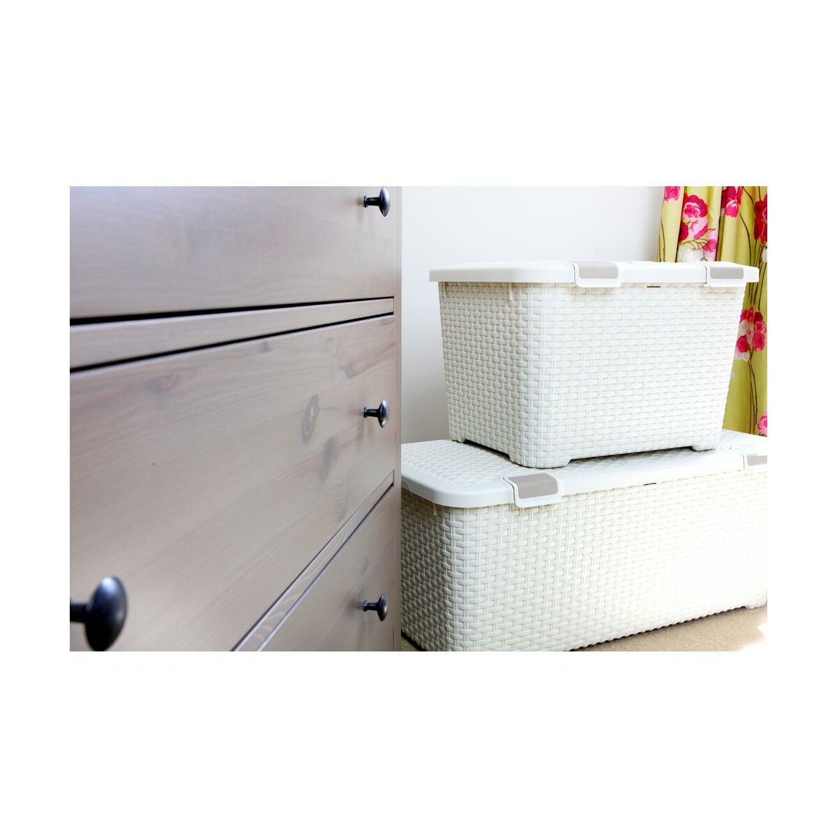 Pojemnik Rattan Style 72 l 79 x 33 x 39.7 cm Curver