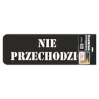 Szablon do malowania OSTRZEGAWCZY wym. 58 x 20 cm PRIMACOL DECORATIVE