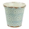 Osłonka ceramiczna 14.5 x 14.5 cm biało-niebieska 985282 KAEMINGK