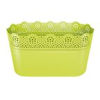 Osłonka plastikowa 28.5 x 13.5 cm zielona LACE 389U PROSPERPLAST
