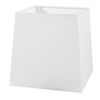 Abażur KLASYK 13 x 13 cm tkanina biały E27