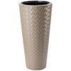 Doniczka plastikowa 40 cm beżowa SLIM