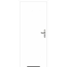 Drzwi wewnętrzne bezprzylgowe łazienkowe z podcięciem wentylacyjnym Max 60 uniwersalne białe FF Voster