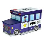 Pufa dziecięca AUTO POLICJA NIEBIESKIE 55 X 26 X 31 CM