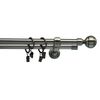 Karnisz DAVI 240 cm podwójny antyczne złoto 16 mm metalowy