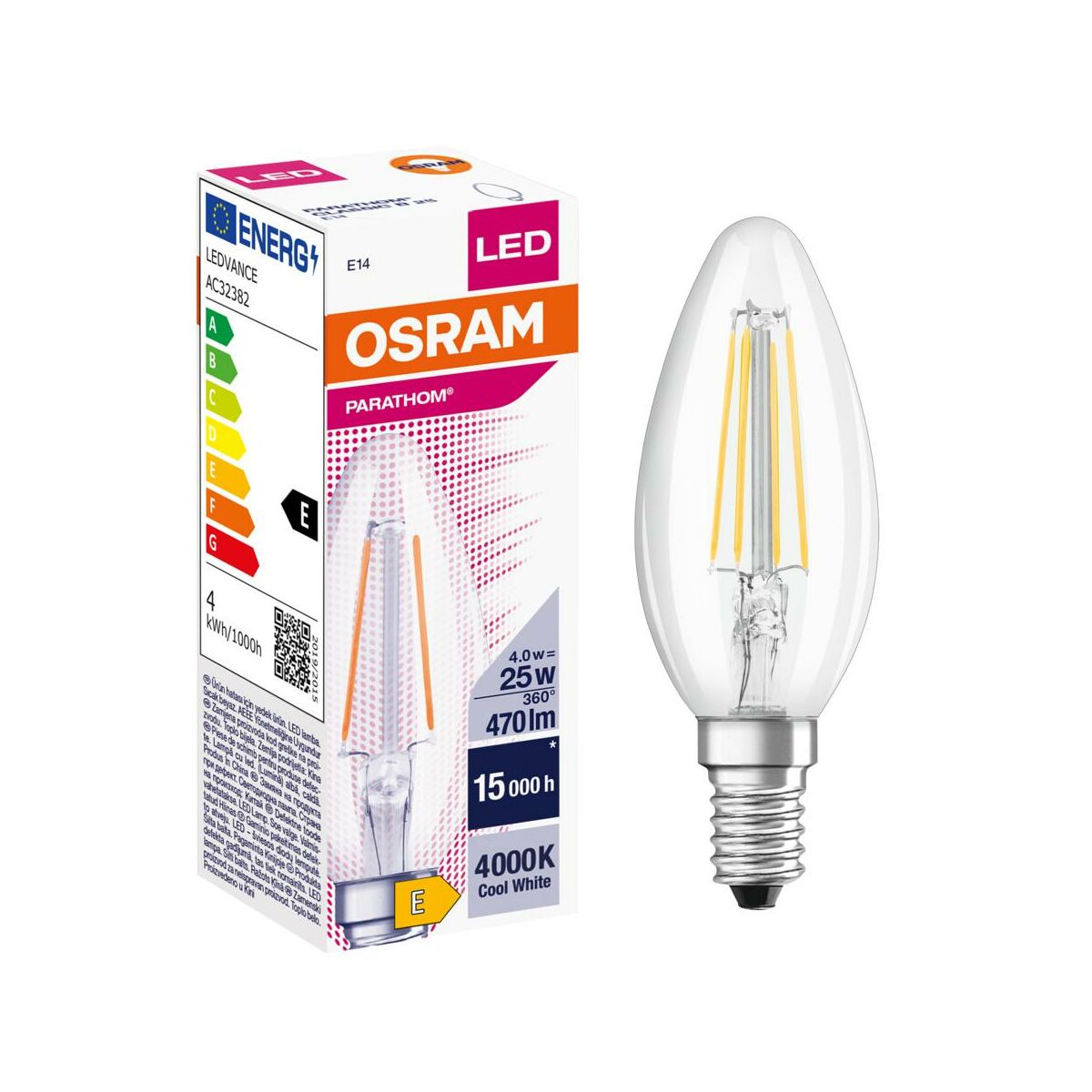 Żarówka LED E14 (230 V) 7W 470 lm Biały OSRAM