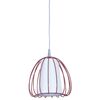 Lampa wisząca JELLY biało-czerwona E27