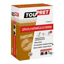 Szpachla naprawcza do drewna 1 kg TOUPRET