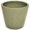 Osłonka na doniczkę 19.2 cm ceramiczna zielona STOŻEK
