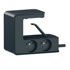 Przedłużacz listwowy bez bezpiecznika z kablem 4x2P+Z 16A 230V + 2 x USB CZARNY LEGRAND