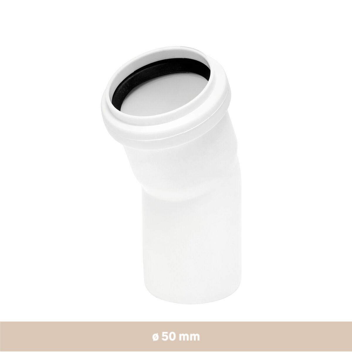 Kolano 50 mm 20° białe EQUATION