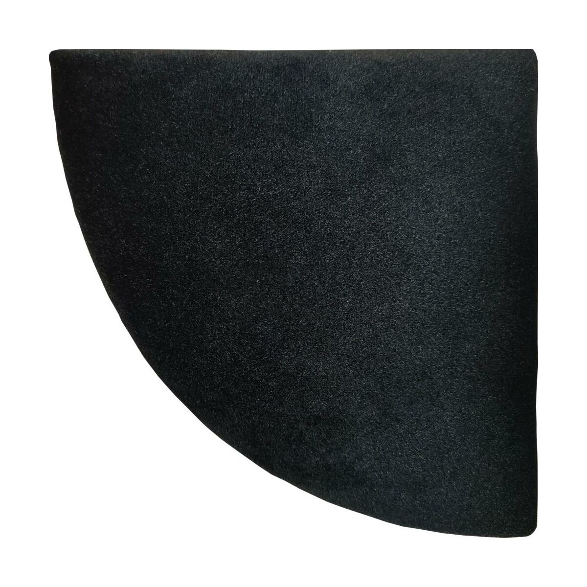 Panel ścienny tapicerowany 1/4 Koła 30 cm czarny matt Fllow