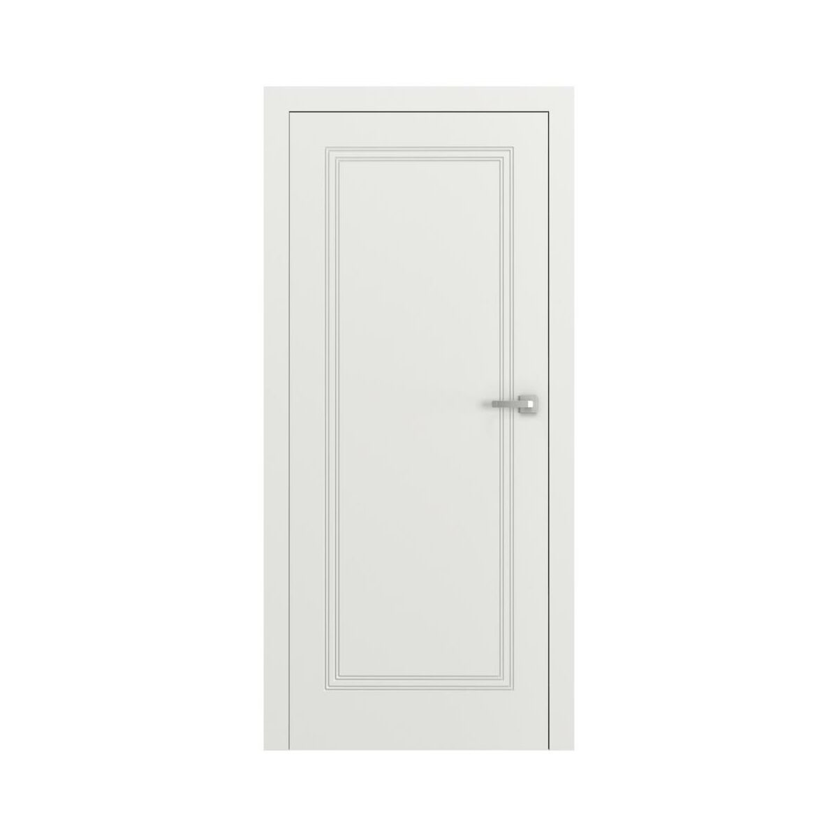 Drzwi wewnętrzne pełne bezprzylgowe Vector U Białe 70 Lewe Porta