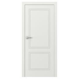 Drzwi wewnętrzne pełne bezprzylgowe Vector V Białe 90 Prawe Porta