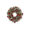 Wianek świąteczny jarzębina 26 cm pleciony