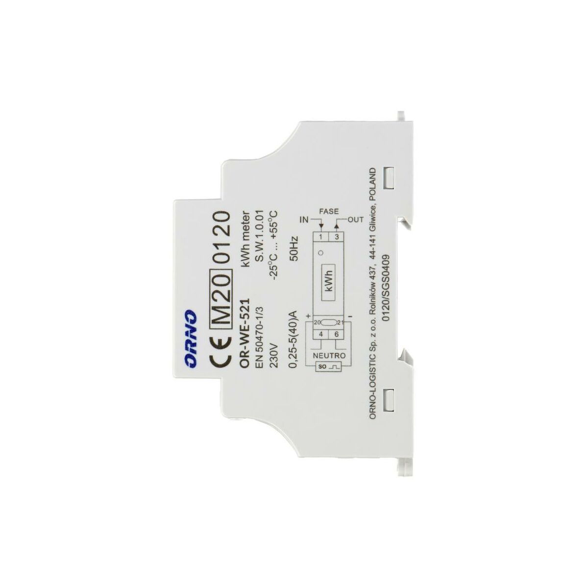 Licznik energii elektrycznej OR-WE-501 ORNO