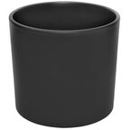 Osłonka doniczki ceramiczna Walec 19.4 cm czarna mat Ceramik