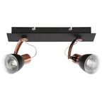Listwa reflektorowa MARKUS czarna / miedź GU10 CANDELLUX