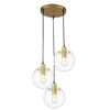 Lampa wisząca Puerto złota 3 x E27