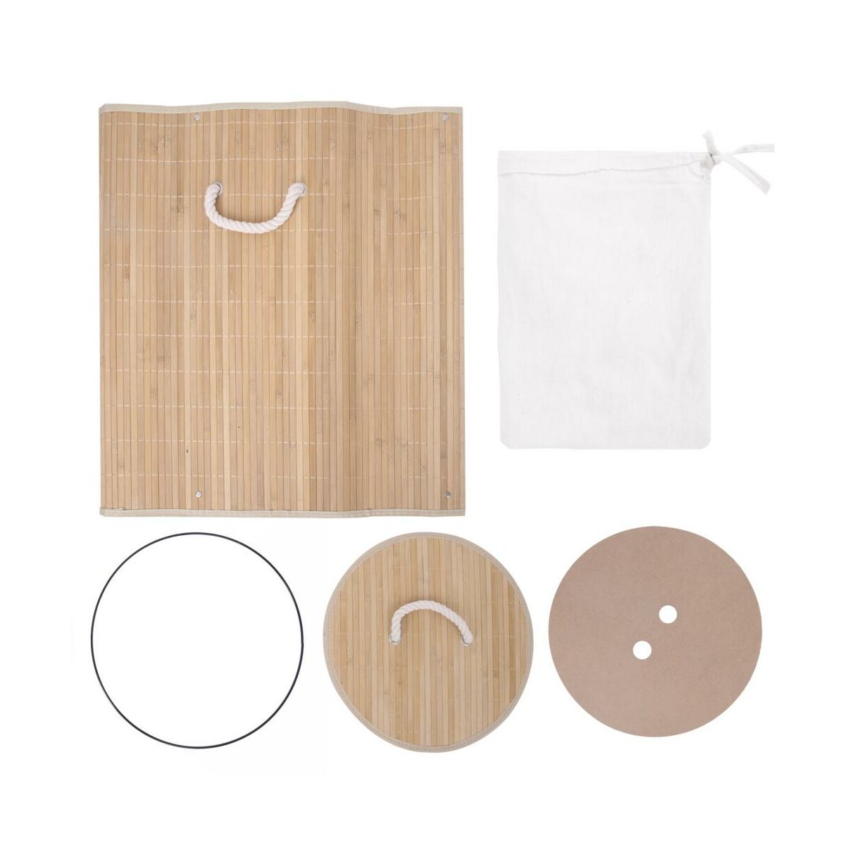 Kosz na bieliznę Bamboo 60 L Sensea