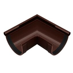 Narożnik zewnętrzny do rynny 130 mm brązowy