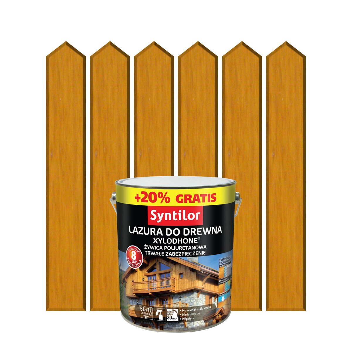 Lazura do drewna XYLODHONE HP 6 l Dąb złocisty SYNTILOR