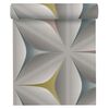 Tapeta 3D GEOMETRIC szara winylowa na flizelinie