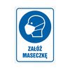 Znak informacyjny ZAŁÓŻ MASECZKĘ 10.5 x 14.8 cm