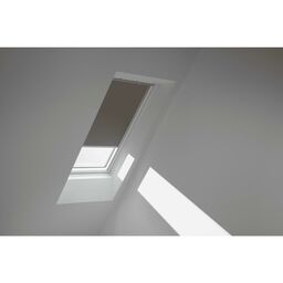 Roleta zaciemniająca do okna dachowego 78x140 cm szara z aluminiową ramą Velux