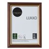 Ramka na zdjęcia LUKKO 13 x 18 cm złoty orzech drewniana INSPIRE