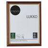 Ramka na zdjęcia LUKKO 18 x 24 cm złoty orzech drewniana INSPIRE