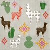 Serwetka LAMA'S WORLD 33 x 33 cm 20 szt. PAW DECOR COLLECTION