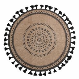 Podkładka na stół Jute z frędzlami śr. 38 cm