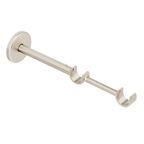 Wspornik do karnisza 20 mm podwójny ścienny satyna regulowana długość 215-270 mm INSPIRE